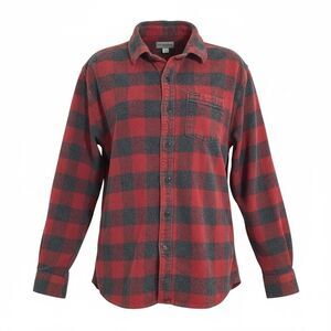 Volcom Red Plaid Long Sleeve Button Up Shirt | Classic Fit